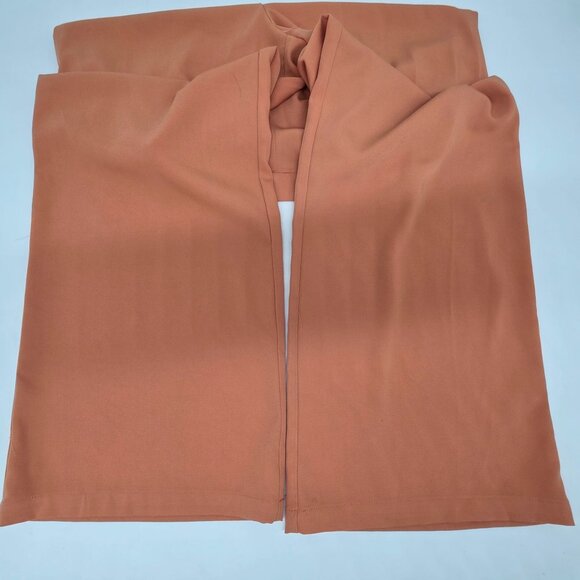 Rust Orange Wide-Leg Pants By Evolutionary Size L Lightweight Material Pleated - Picture 6 of 9